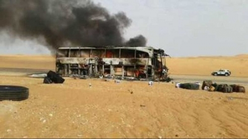 وفاة وإصابة 36 في حريق حافلة للحجاج اليمنيين