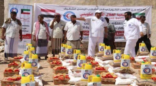 الهلال الكويتي يسير مساعدات إنسانية لمتضرري لبان بالغيضة