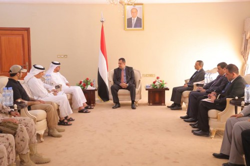 رئيس الوزراء يستقبل السفير الإماراتي في عدن ويثمن دعم أبوظبي لليمن