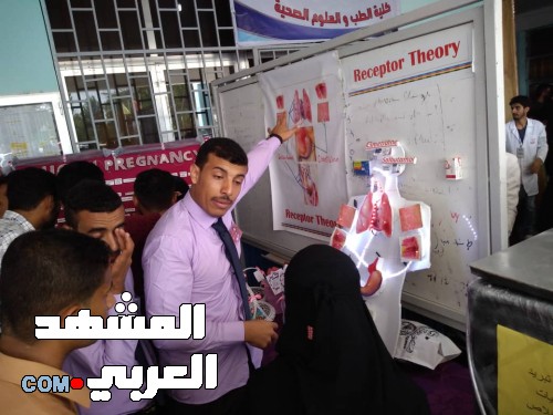مشاركة متميزة لطلاب  صيدلة عدن  في أسبوع الطالب الجامعي الـ21 (صور)