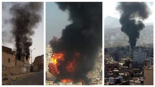 تظاهرات ضد جرائم الإخوان في تعز (صور)