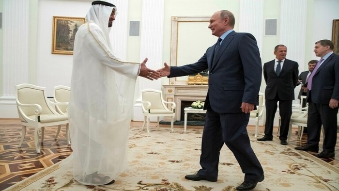 اليوم.. بوتين يناقش الأزمة اليمنية مع قادة الإمارات